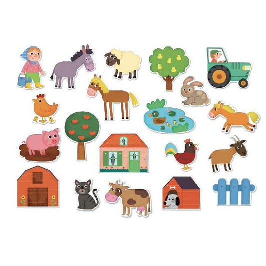 Wooden Farm Magnets