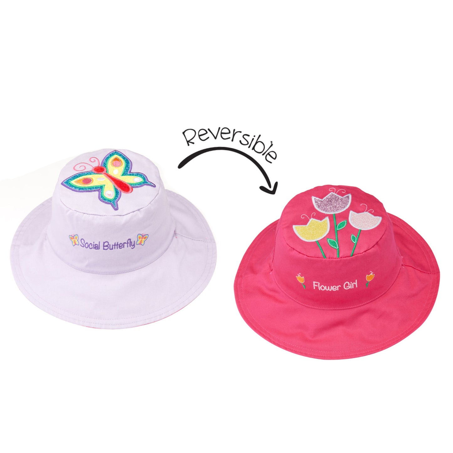 Sun hat-Reversible Canvas -Flapjacks-Girls