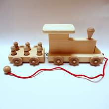 2 car wooden handmade train Thorpe Toys