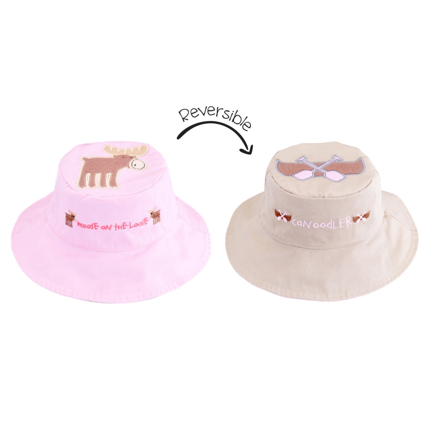 Sun hat-Reversible Canvas -Flapjacks-Girls