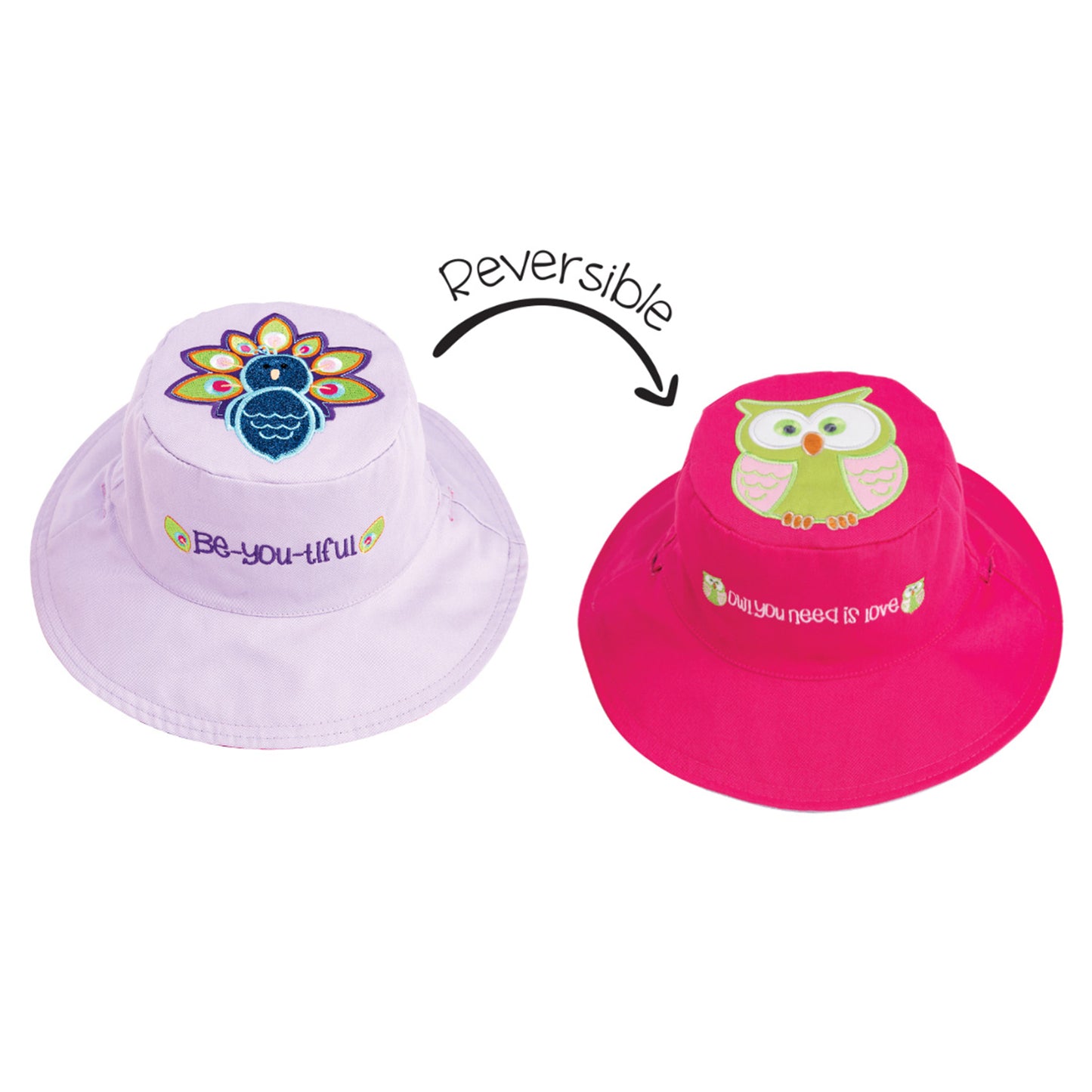 Sun hat-Reversible Canvas -Flapjacks-Girls