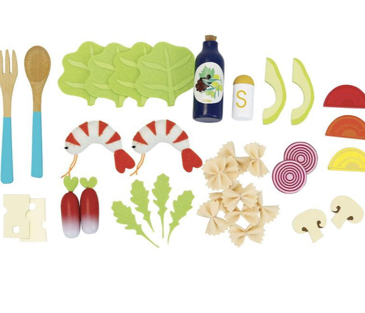 Wooden and Felt Salad Kit -Vilac