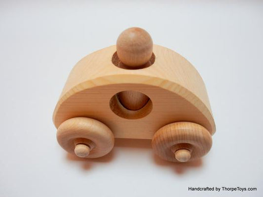 Wooden Car and Rider-Thorpe Toys