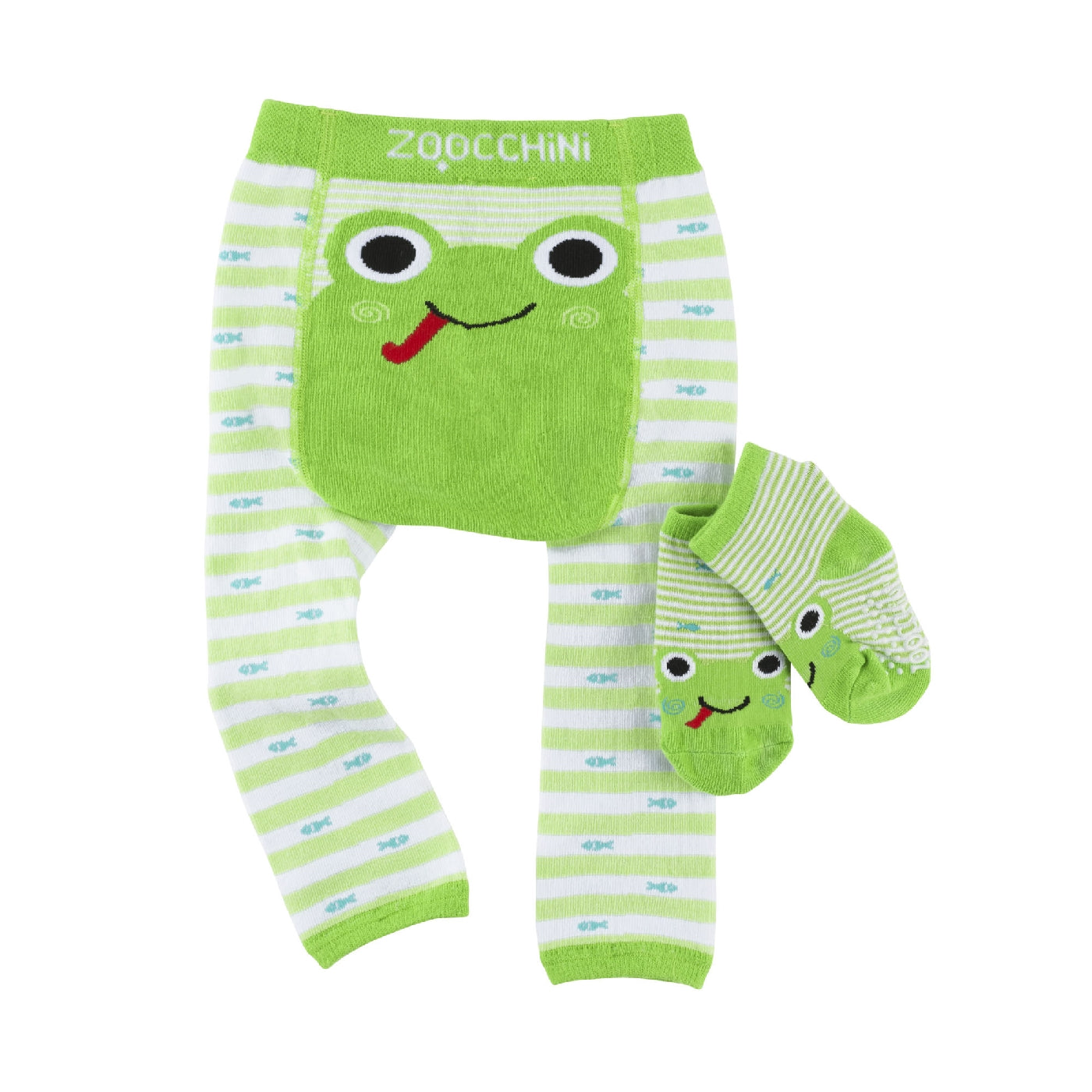 frog tights, zoochini, baby leggings