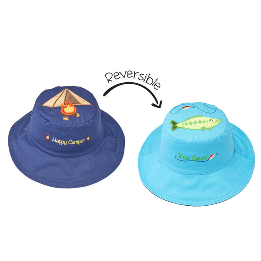 Sun hat Canvas Reversible- Boy/Unisex-Flapjacks