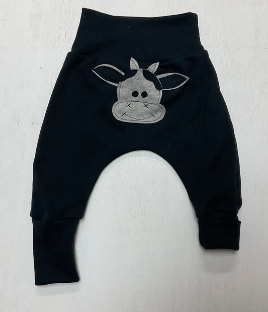 Grow pants baby, cow pants, baby pants, hand made