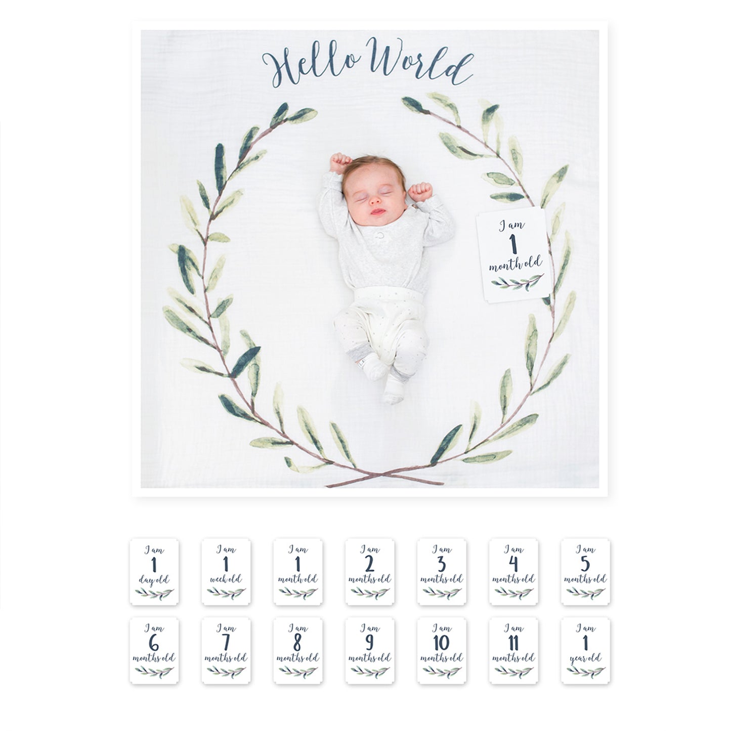 Baby’s First Year Milestone Blankets-Lulujo