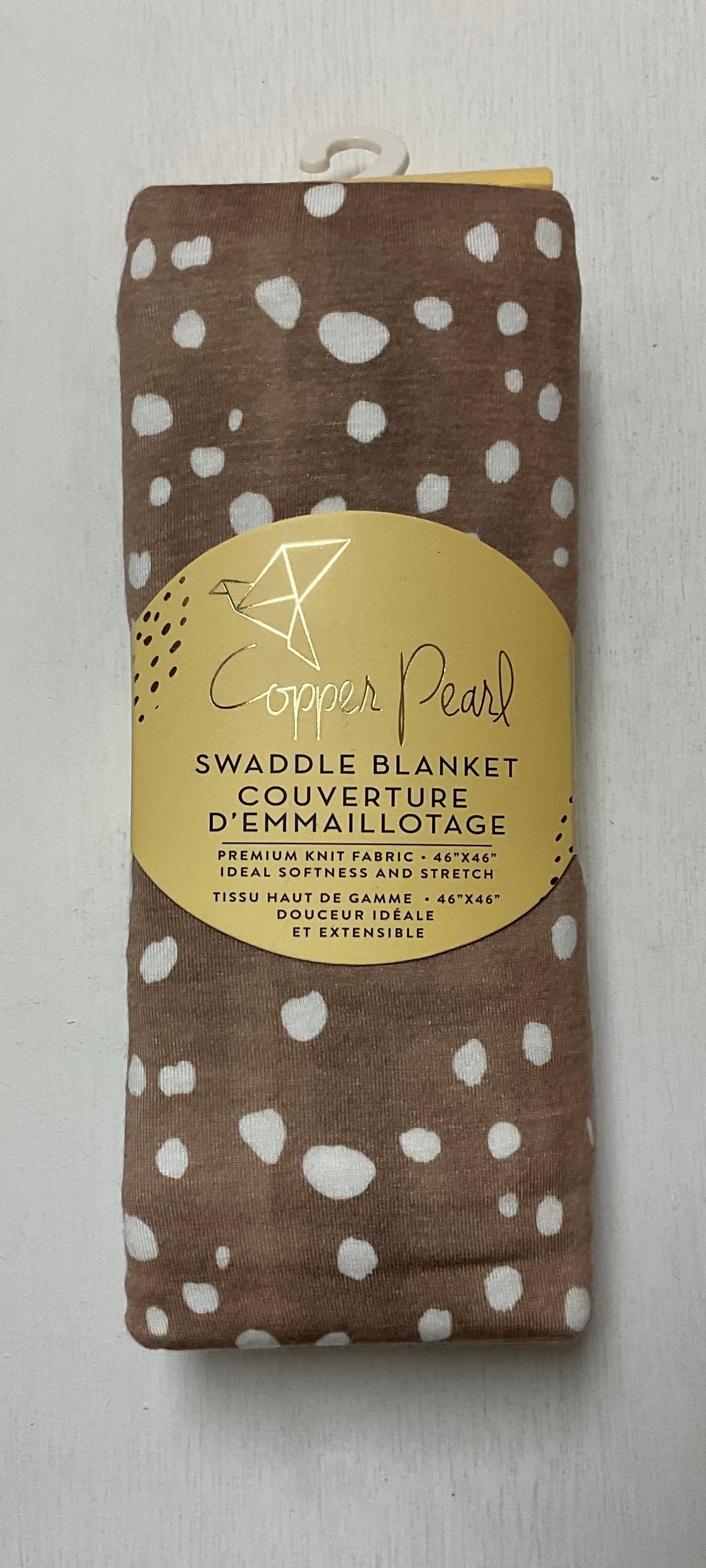 Baby Girl Knit Swaddles-Copper Pearl