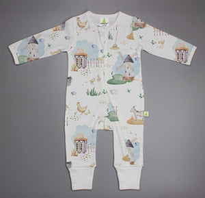 Long Sleeve Zipsuit without feet - Imababywear