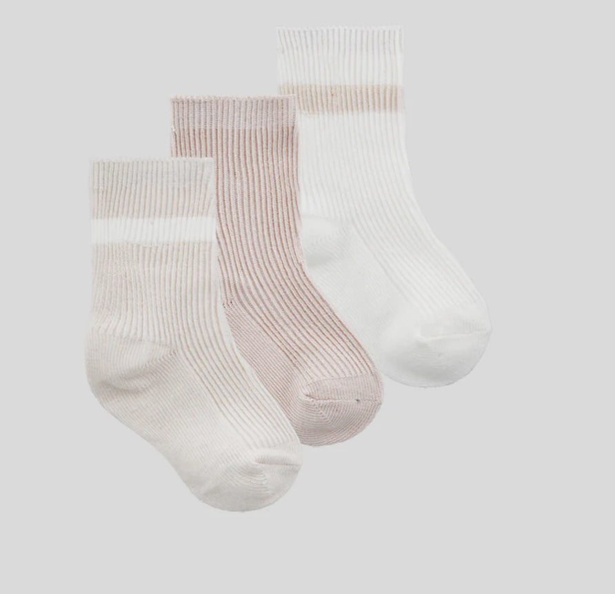 Baby3-Pack Socks - 0-12m - Snugabye