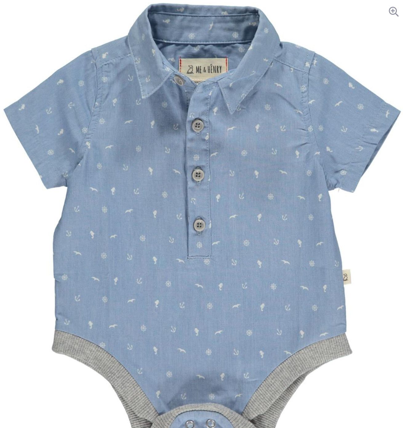 Me & Henry HELFORD short sleeved onesie