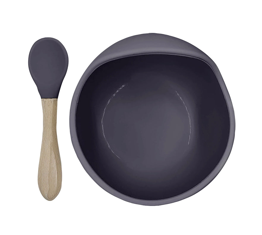 Siliscoop-Silicone Bowl And Spoon Set-Kushies