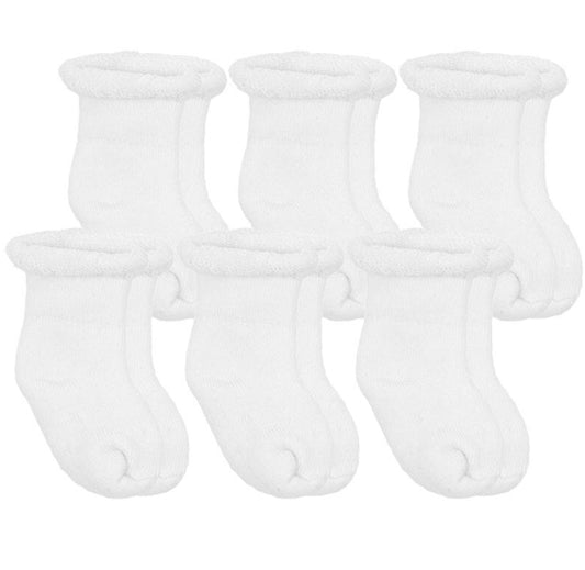 Kushies Newborn/Infant Socks 6pk