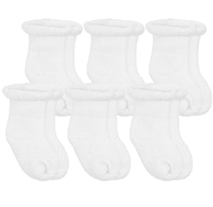 Kushies Newborn/Infant Socks 6pk