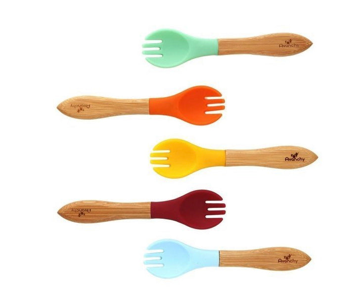 Bamboo And Silicone Spoon Set-Avanchy