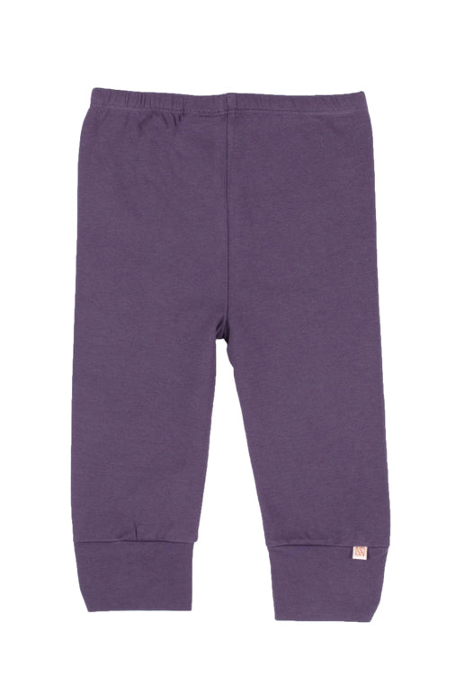 3/4 Lilac Cotton Leggings-Nano