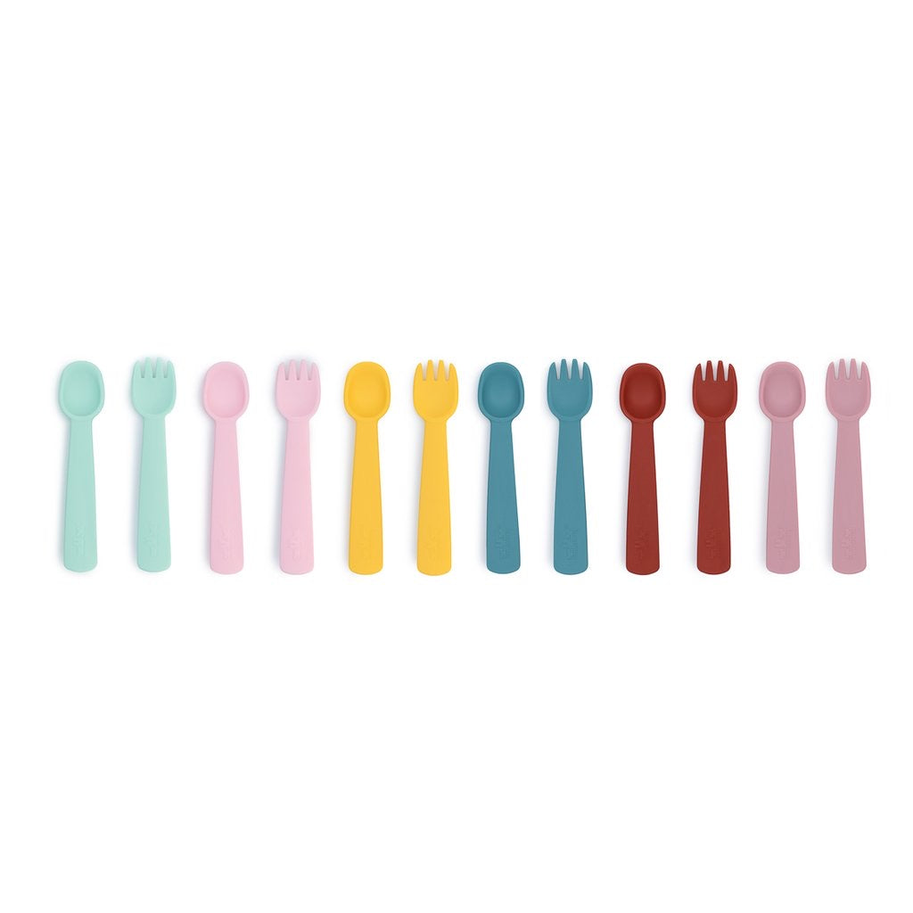 Silicone Fork and Spoon with Travel Case-We Be Tiny