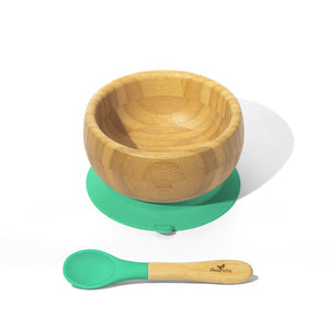 Avanchy - Bamboo Baby Suction Bowl and Spoon