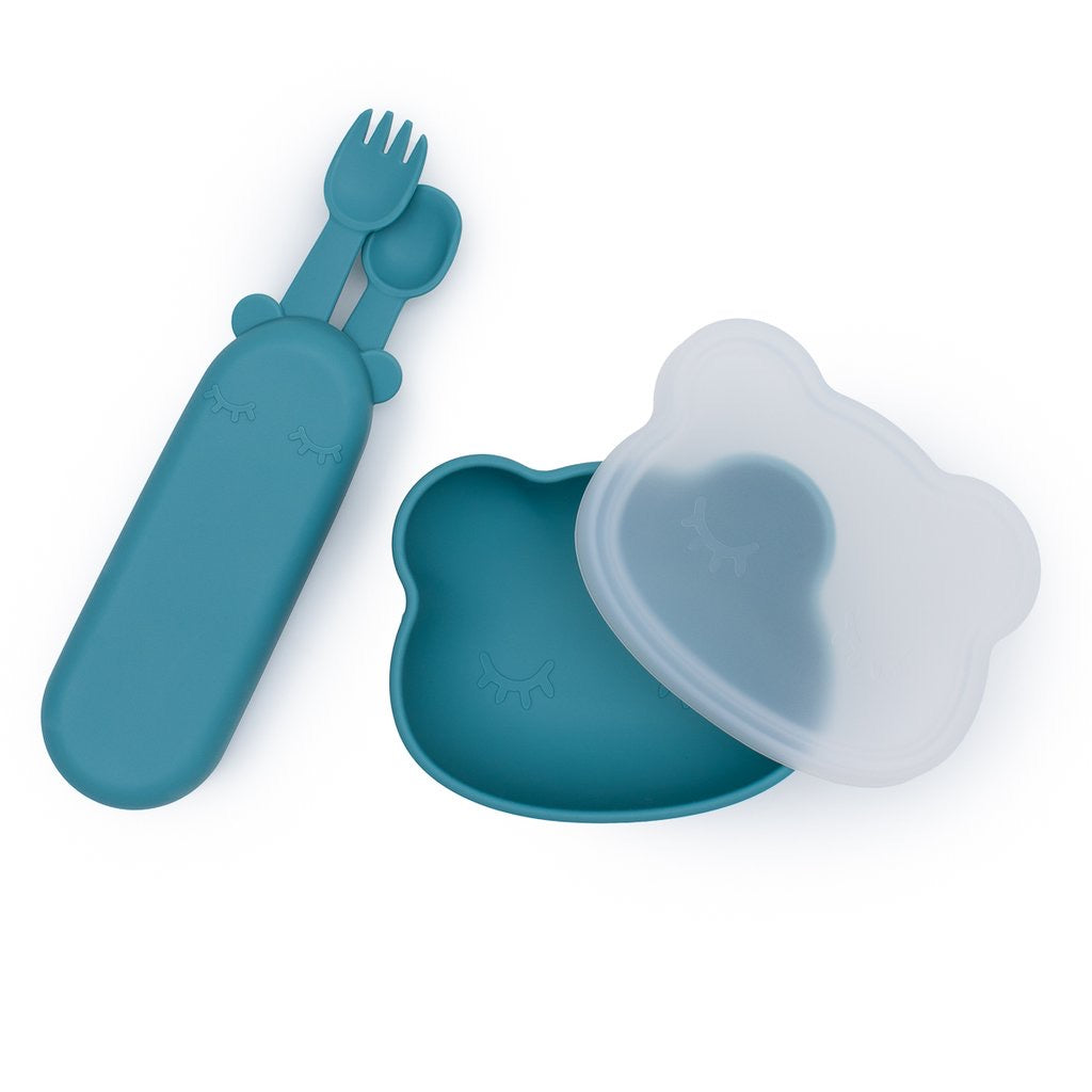 Silicone Fork and Spoon with Travel Case-We Be Tiny