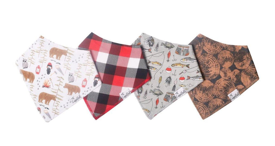 Baby Boy/Gender Neutral Bandana Bibs -Copper Pearl