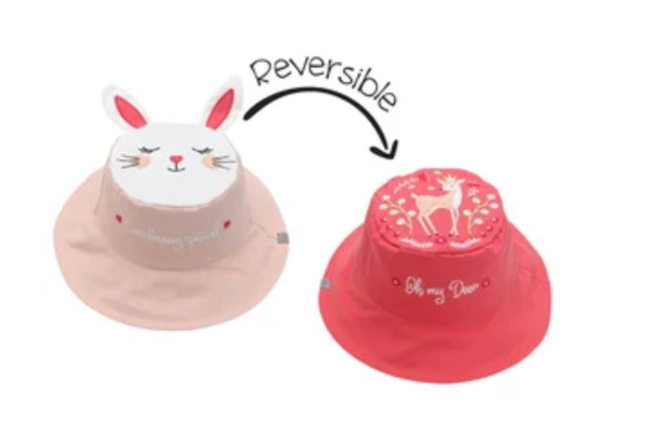 Sun hat-Reversible Canvas -Flapjacks-Girls