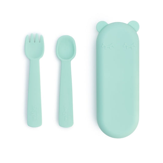 Silicone Fork and Spoon with Travel Case-We Be Tiny