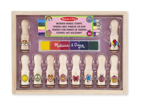 wooden stamp set, melissa and doug, creative toys, crafting