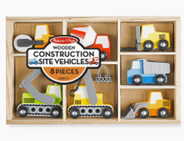 Wooden Construction Vehicles-Melissa and Doug