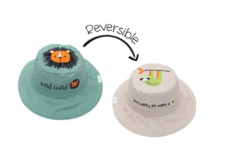 Sun hat Canvas Reversible- Boy/Unisex Flapjacks