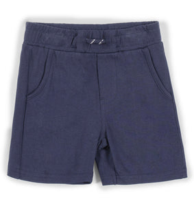 Navy Knit Baby Shorts-Nano