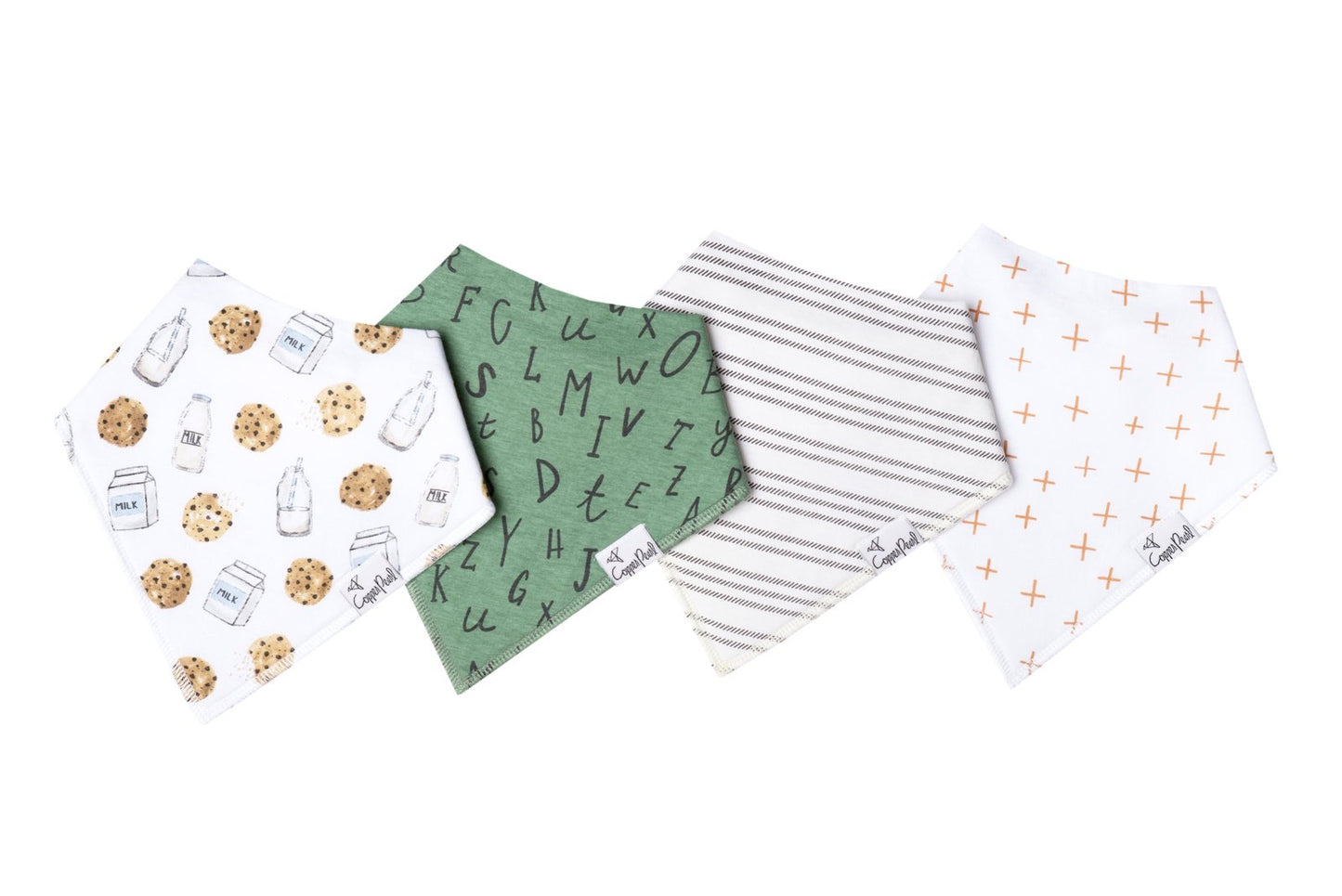 Baby Boy/Gender Neutral Bandana Bibs -Copper Pearl