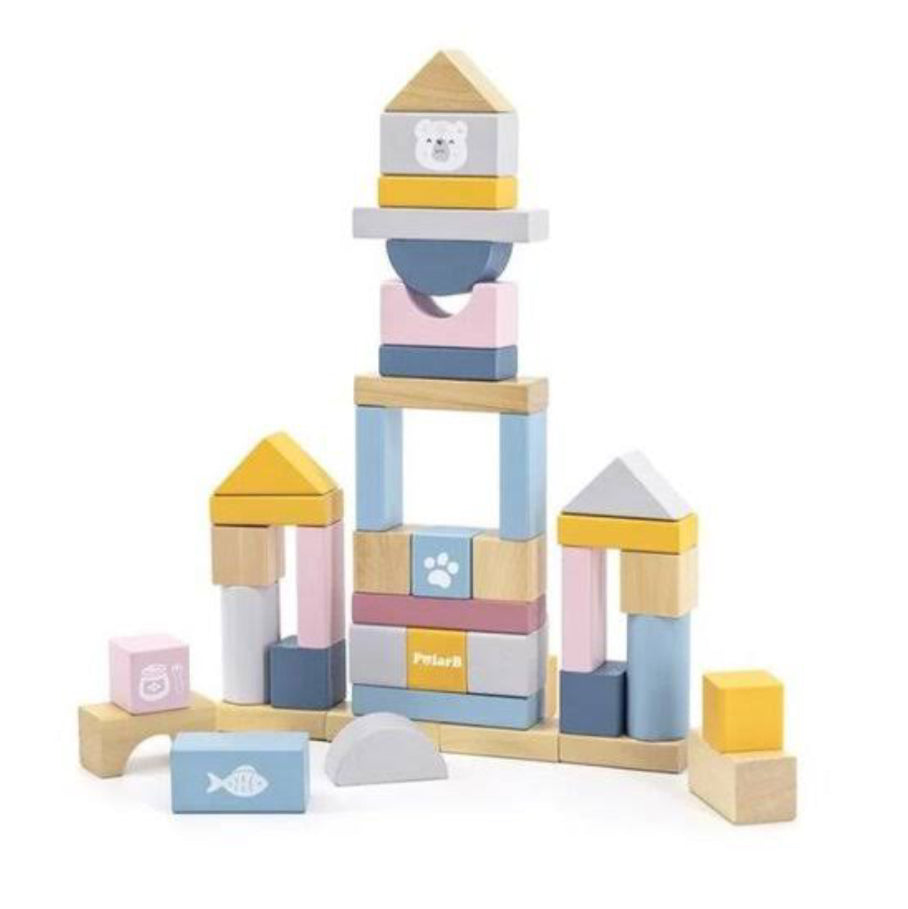 PolarB -  Wooden Blocks - 60PCS