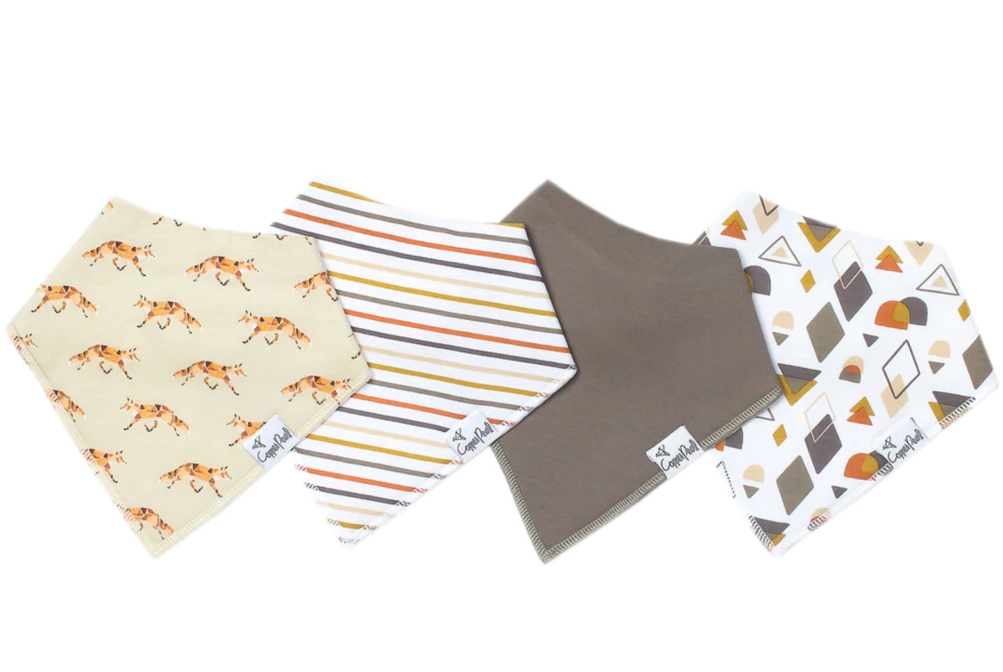 Baby Boy/Gender Neutral Bandana Bibs -Copper Pearl