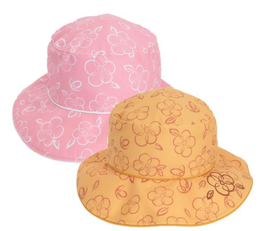 Swim Hats -CaliKids/Strawberry,Mango,Orange Daisies