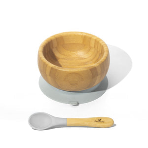 Avanchy - Bamboo Baby Suction Bowl and Spoon