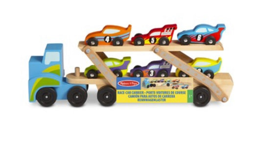 Race car carrier Melissa and Doug