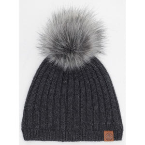 Lined Knit Hat with Pompom  Calikids
