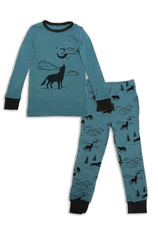 bamboo pjs, kids pjs, wildlife pjs, wildlife kids pjs