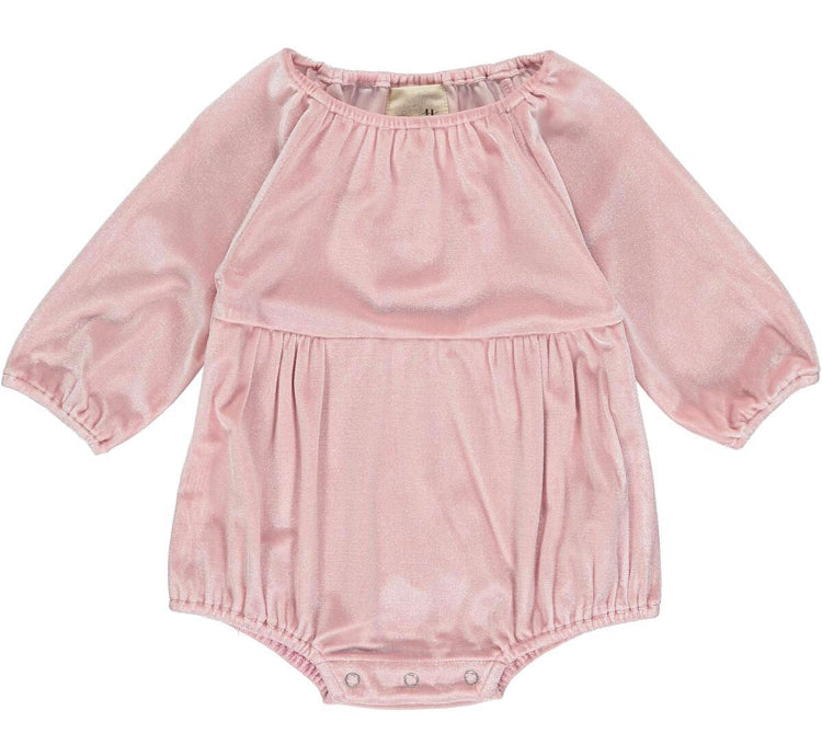 Bubble Romper Velour-Vingette Girls