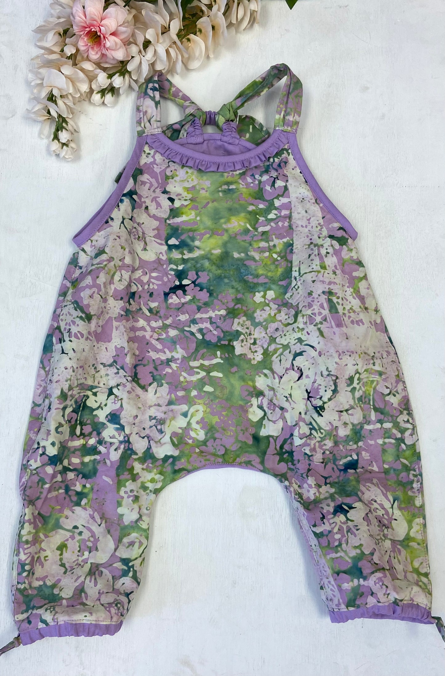 Paris Floral Ivy Overalls-Niffers