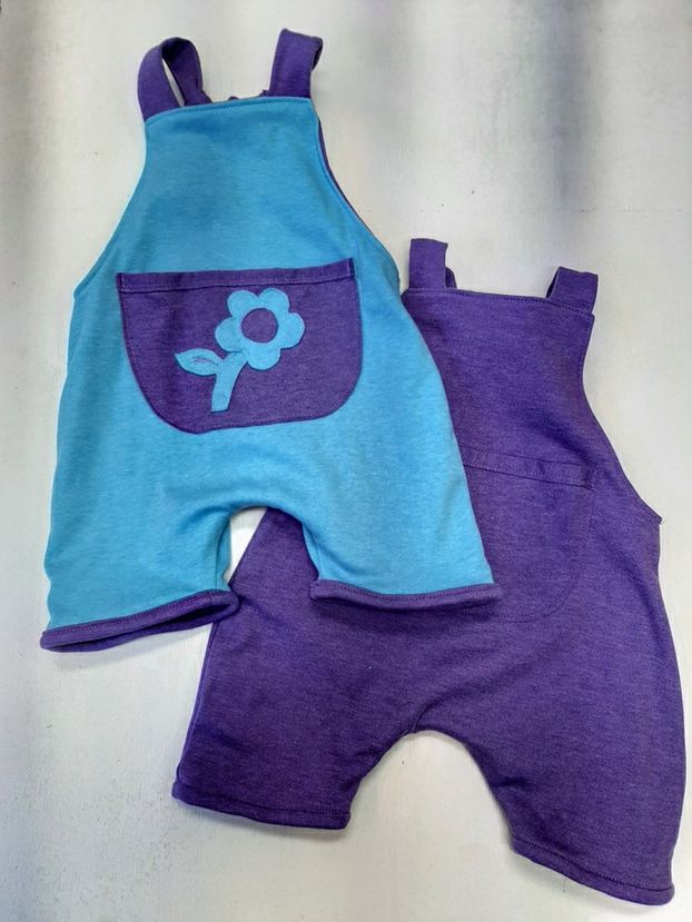 Reversible Knit Overalls
